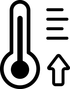 Hot Thermometer Icon Svg Vector, Free Vectors File